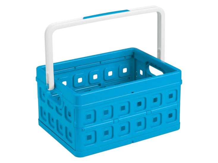 Sunware Square petite caisse pliante + anse - Blue