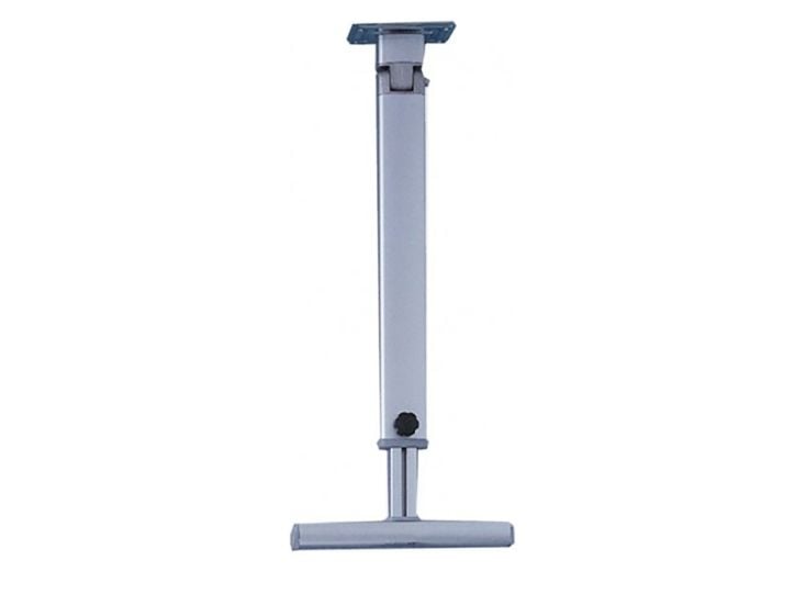 Tafelpoot Modèle T avec inclinaison supérieure Argent