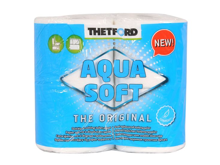 Thetford Aqua Soft Papier toilette - Pack de 4 rouleaux