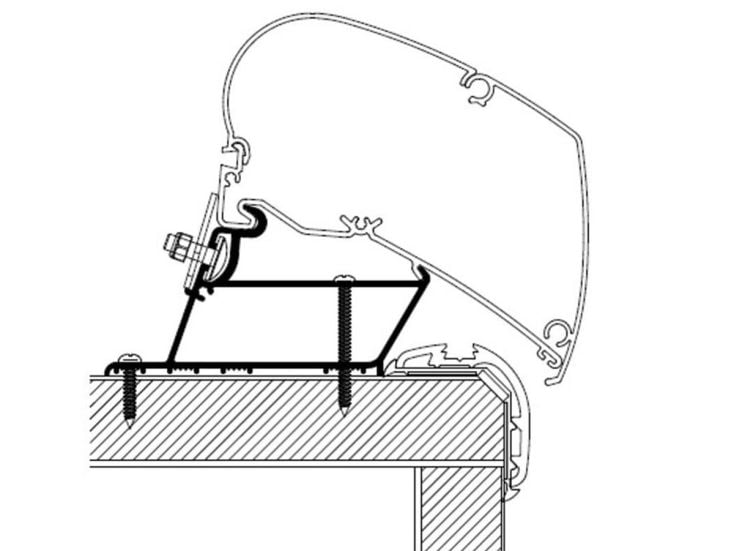 Thule Carthago Malibu / Fendt ≥ 2023 450 cm Roof adaptateur