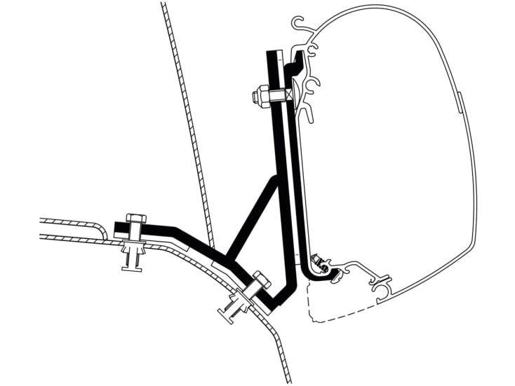 Thule adaptateur Ducato H2 Lift Roof