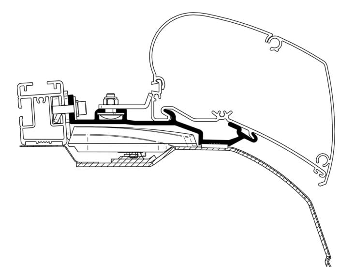 Thule adaptateur Roof Rack Ducato L3H2 & L4H2