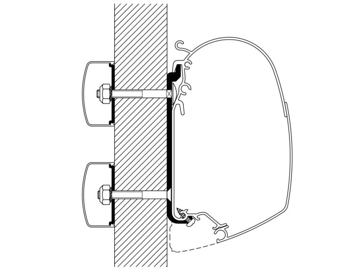 Thule Flat adaptateur Série 5 40 cm