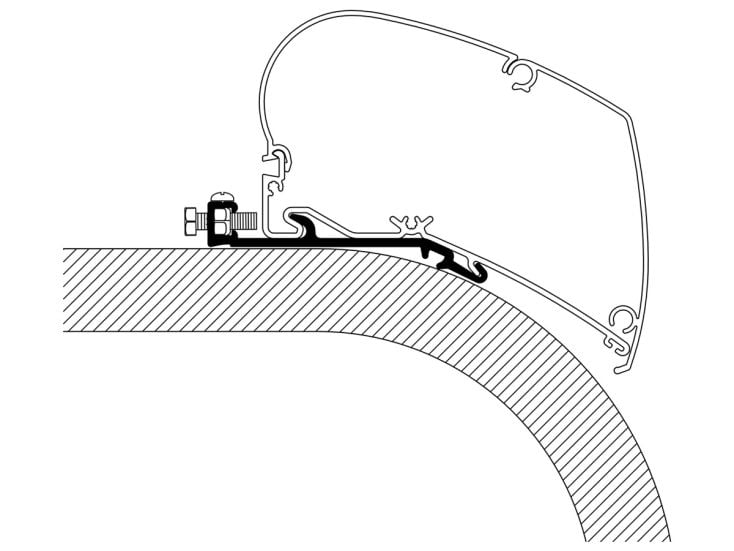 Thule Flat Roof adaptateur 400 cm