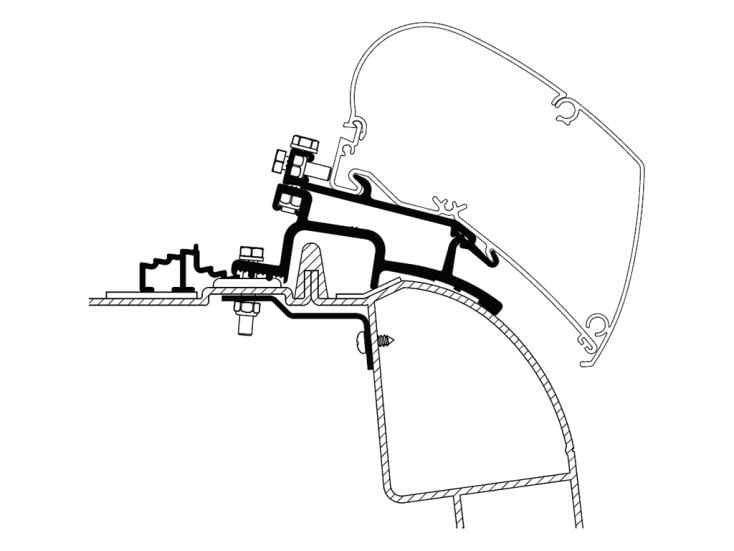 Thule adaptateur Master Movano 1998-2010