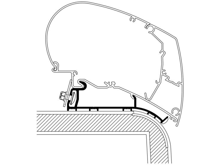 Thule Roof adaptateur Hymer 2013 400 cm