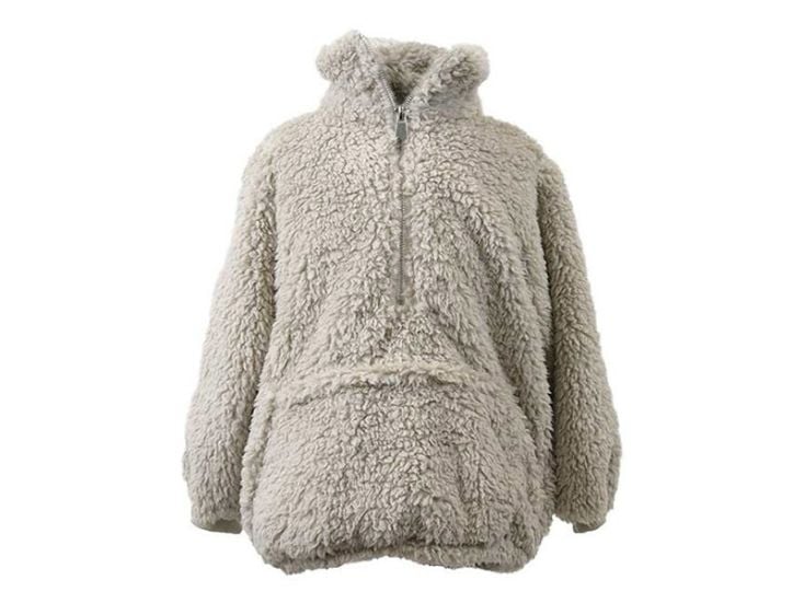 Sweat à capuche oversized Unique Living Kids Willow - Chateau Gris