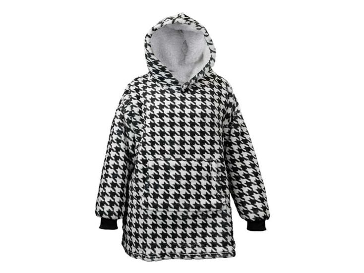 Unique Living sweat à capuche oversize - Noir Blanc