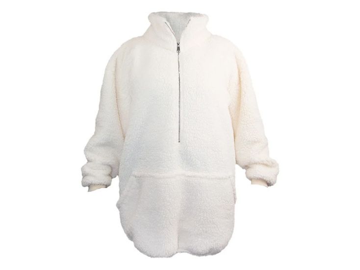 Unique Living Willow sweat à capuche long oversized - Dove White