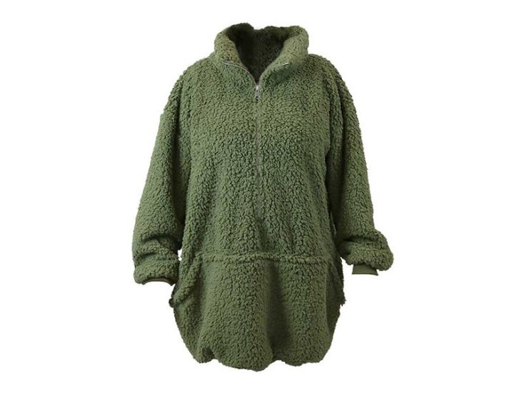 Unique Living Willow sweat à capuche long oversized - Winter Green
