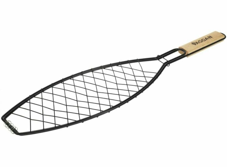 Vaggan BBQ grill à poisson en bois antiadhésif
