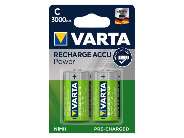 Varta 2x recharge Accu Power C batteries Varta 2x recharge Accu Power C batteries