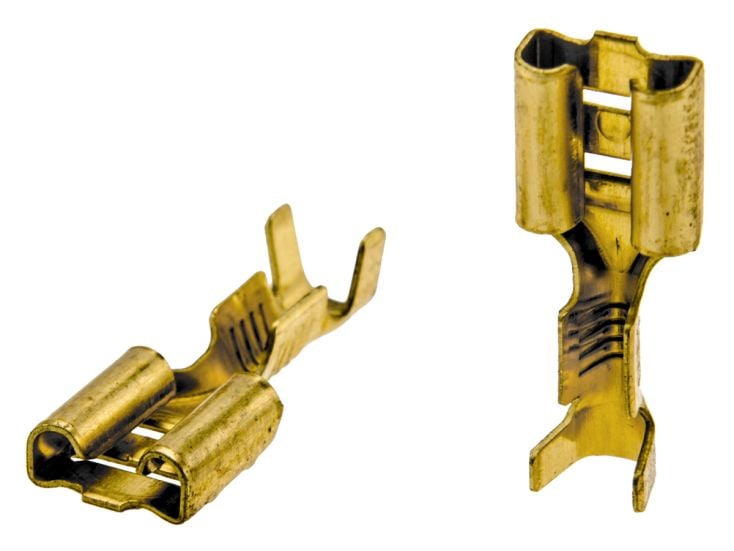 Cosse plate femelle non isolée 6,3 mm