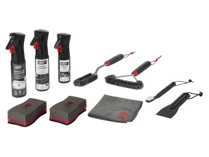 Kit de nettoyage pour barbecue Weber en acier inoxydable