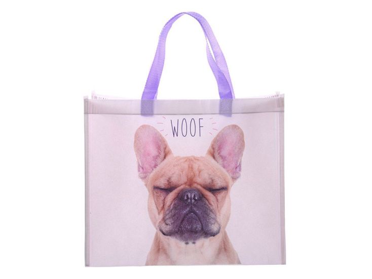 Sac shopping WOOF Bouledogue Français