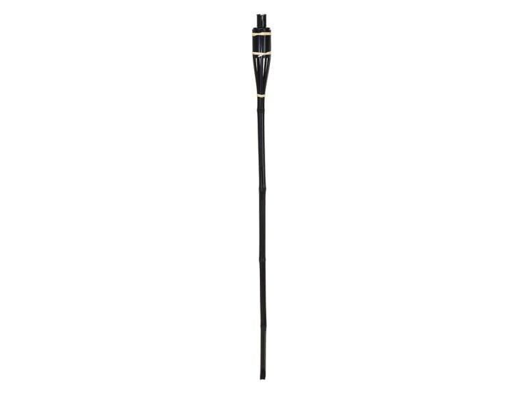 Torche de jardin en bambou noir