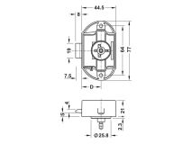 Obelink serrure unilatérale armoire et porte toilettes - White thumbnail