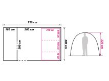 Obelink Miami 5 Easy Air tente tunnel gonflable
