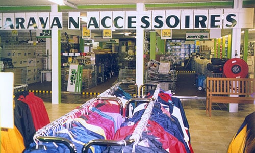 Magasin de camping Obelink à l'époque