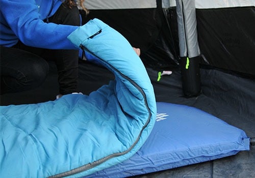 Drap au lieu d’un sac de couchage