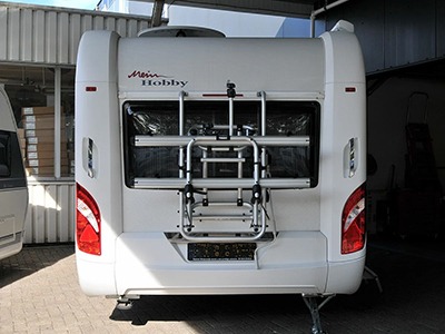 porte-vélo sur paroi arrière camping car